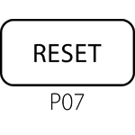 Schild ST22-1901 für Komplett-Taster mit Druckknopf mit Selbstrückgang - Ausführung