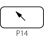 Tabliczka ST22-1901 dla przycisków z guzikiem o samoczynnym powrocie - Wykonanie