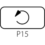 Legend plate ST22-1901 for momentary pushbuttons - Assembly