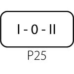 Schild ST22-1901 für Komplett-Taster mit Drehtaste bzw. mit Schlüssel - Ausführung