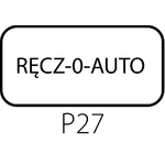 Etykieta ST22-7201 dla kaset i przycisków sterowniczych - Wykonanie