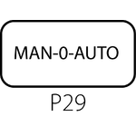 Legend plate ST22-1901 for knob or key-operated selector switches - Assembly