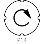 Insert plate for illuminated flush actuators ST22-7202 - Assembly