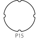 Insert plate for illuminated flush actuators ST22-7202 - Assembly