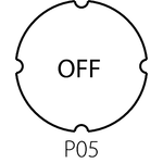 Insert plate for illuminated flush actuators ST22-7202 - Assembly