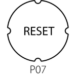 Insert plate for illuminated flush actuators ST22-7202 - Assembly