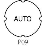 Insert plate for illuminated flush actuators ST22-7202 - Assembly