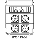 Steckdosenverteiler ROS 11\I mit Absicherungen - 06