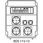 Rozvodná krabice ROS 11/I s jističi - 13