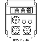 Rozvodná krabice ROS 11/I s jističi - 16