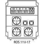 Rozvodná krabice ROS 11/I s jističi - 17