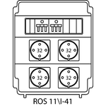 Rozvodná krabice ROS 11/I s jističi - 41