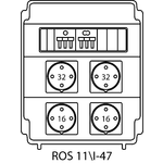 Rozvodná krabice ROS 11/I s jističi - 47