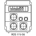 Rozvodná krabice ROS 11/I s jističi - 56