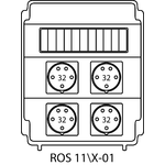 Rozvodná krabice ROS 11/X bez jističů - 01