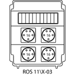 Щиток розпридільчий ROS11\Х без захисних елементів - 03