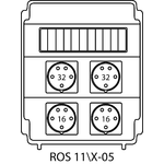 Щиток розпридільчий ROS11\Х без захисних елементів - 05