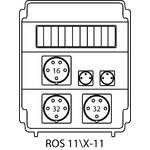 Rozvodná krabice ROS 11/X bez jističů - 11