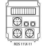 Rozdzielnica ROS 11\X bez zabezpieczeń - 11