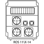Distribution board ROS 11\X without protection - 14