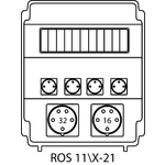 Щиток розпридільчий ROS11\Х без захисних елементів - 21