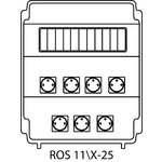 Rozvodná krabice ROS 11/X bez jističů - 25