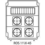 Rozdzielnica ROS 11\X bez zabezpieczeń - 45