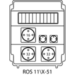 Distribution board ROS 11\X without protection - 51