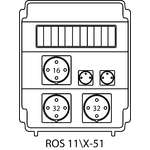 Щиток розпридільчий ROS11\Х без захисних елементів - 51