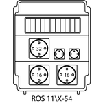 Rozvodná krabice ROS 11/X bez jističů - 54