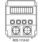 Щиток розпридільчий ROS11\Х без захисних елементів - 61