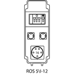 Rozvodná krabice ROS 5/I s jističi - 12