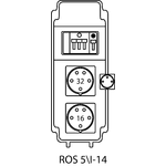 Щиток розпридільчий ROS5\I із захисними елементами - 14