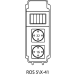 Steckdosenverteiler ROS 5\X ohne Absicherungen - 41