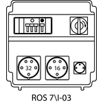 Rozvodná krabice ROS 7/I s jističi - 03