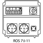 Rozvodná krabice ROS 7/I s jističi - 11