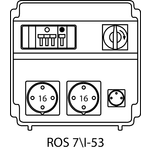 Rozdzielnica ROS 7\I z zabezpieczeniami - 53