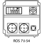 Rozdzielnica ROS 7\I z zabezpieczeniami - 54