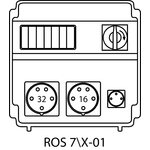 Steckdosenverteiler ROS 7\X ohne Absicherungen - 01