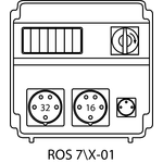 Щиток розпридільчий ROS7\Х без захисних елементів - 01