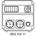 Rozvodná krabice ROS 7/X bez jističů - 11