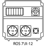 Distribution board ROS 7\X without protection - 12