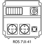 Steckdosenverteiler ROS 7\X ohne Absicherungen - 41