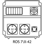 Steckdosenverteiler ROS 7\X ohne Absicherungen - 42