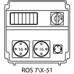 Rozdzielnica ROS 7\X bez zabezpieczeń - 51