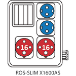 SLIM distribution board with inspection window for protection devices - 1600AS