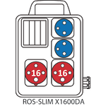 SLIM distribution board with inspection window for protection devices and a handle - 1600DA