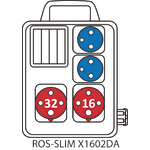 SLIM distribution board with inspection window for protection devices and a handle - 1602DA