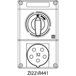 Instalační souprava ZI2 se spínačem 0-I - 22\R441