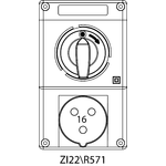 Instalační souprava ZI2 se spínačem 0-I - 22\R571
